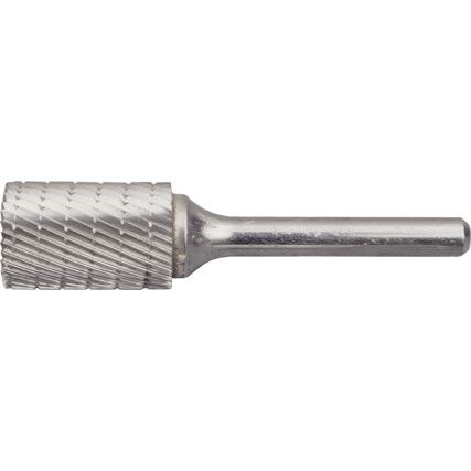 Carbide Burr, Uncoated, Cut 9 - Chipbreaker, 8mm, Cylindrical End Cut