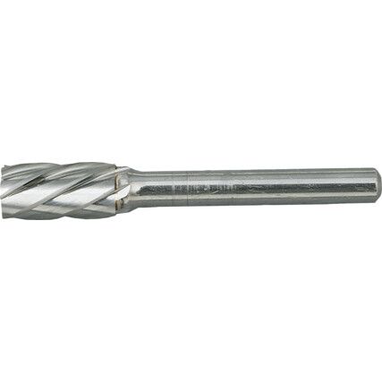 Carbide Burr, Uncoated, Cut 3 - Rapid Cut, 9.5mm, Cylindrical Plain End