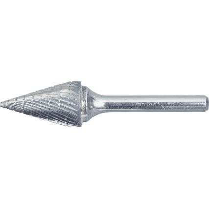 Carbide Burr, Uncoated, Cut 9 - Chipbreaker, 12.7mm, Conical