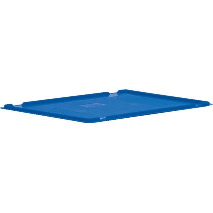 Euro Container Lid, Polypropylene, Blue, 400x300mm