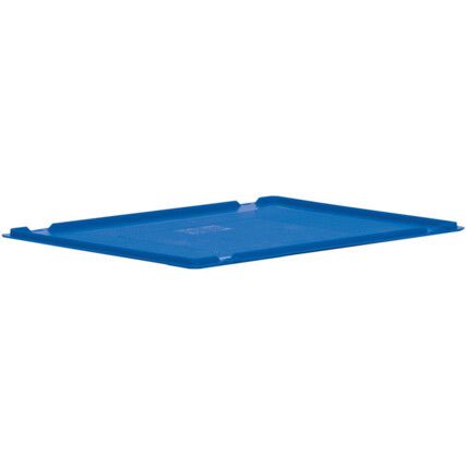 Euro Container Lid, Polypropylene, Blue, 600x400mm