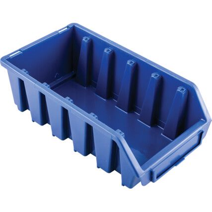 Storage Bins, Plastic, Blue, 116x212x75mm