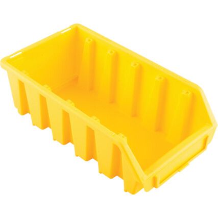 Storage Bins, Plastic, Yellow, 116x212x75mm