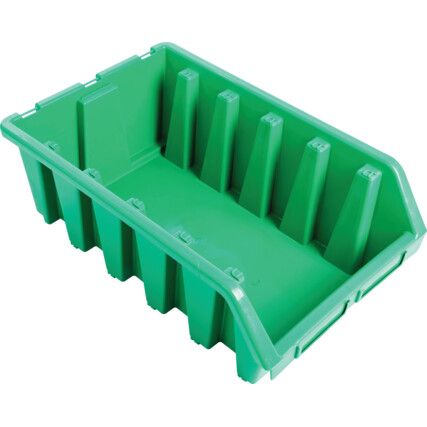 Storage Bins, Plastic, Green, 330x500x187mm