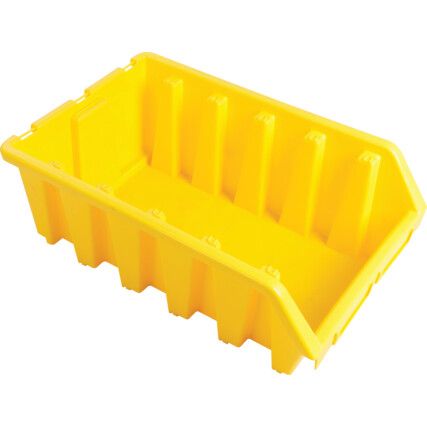 Storage Bins, Plastic, Yellow, 330x500x187mm