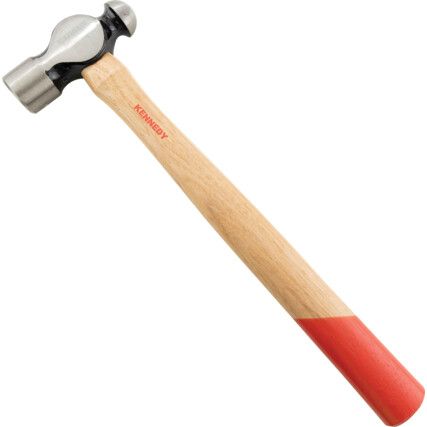 Ball Pein Hammer, 1-1/2lb, Wood Shaft, Polished Face