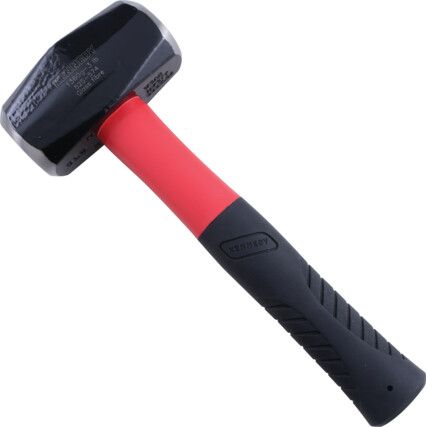 Lump Hammer, 3lb, Fibreglass Shaft, Anti-vibration