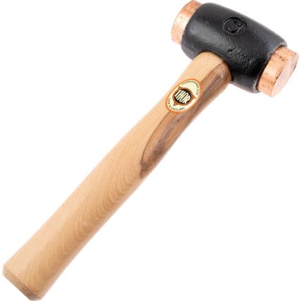 Copper Hammer, 1940g, Wood Shaft, Replaceable Head