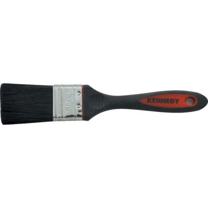 1.5in., Flat, Synthetic Bristle, Angle Brush, Handle Rubber