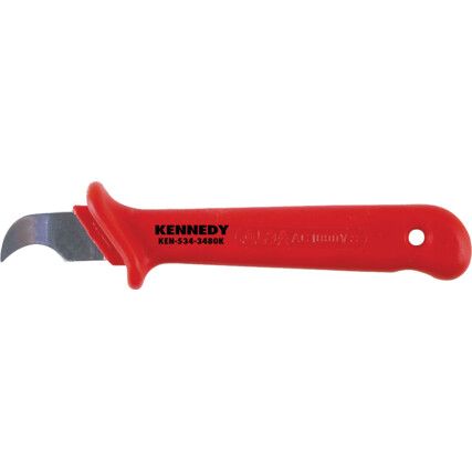 180mm Insulated Cable Knife Curved Blade