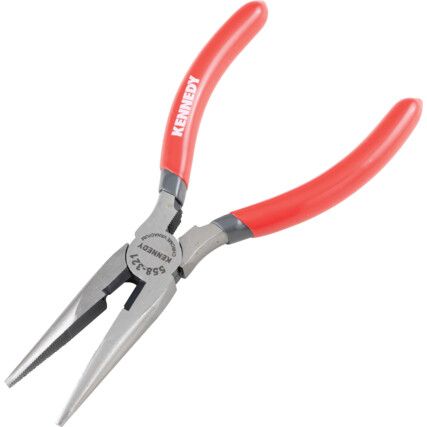 160mm, Needle Nose Pliers, Jaw Serrated