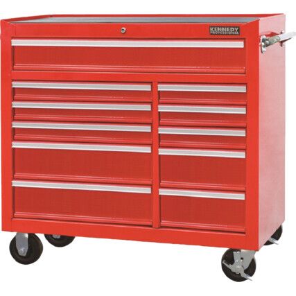 Roller Cabinet, Classic - Extra Deep, Red, Steel, 11-Drawers, 1007 x 1067 x 458mm, 400kg Capacity