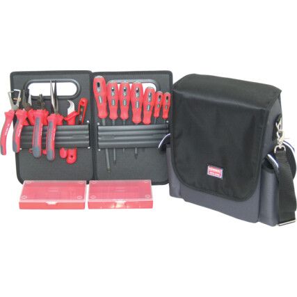 16 Piece Electrician's VDE Tool Bag & Kit