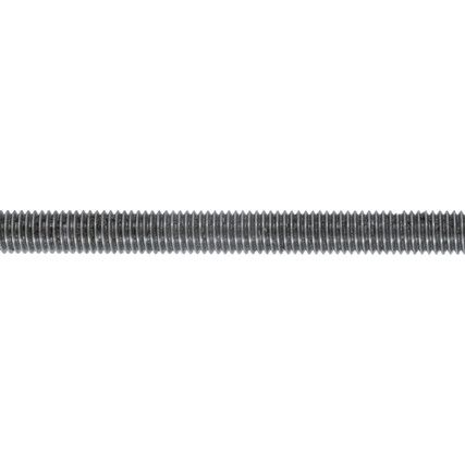 Threaded Rod, Mild Steel Studding, Steel, 4.8, Plain, M8 x 1000mm