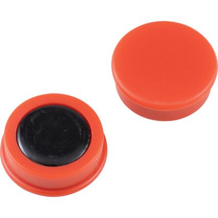 20mm WHITEBOARD MAGNETS RED (PK-10)