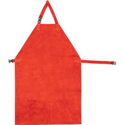 Welders Apron, Red, Leather, 24"x36"