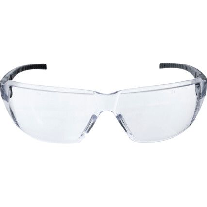 Safety Glasses, Clear Lens, Clear/Blue Frame, Impact-Resistant/UV-Resistant/High-Temperature Resistant