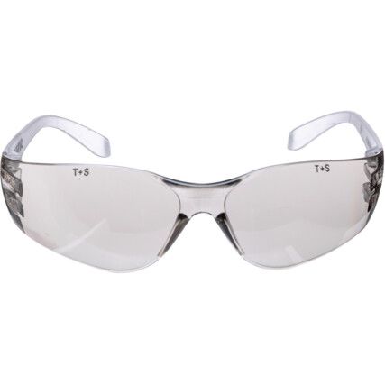 Safety Glasses, Clear Lens, Frameless, Clear Frame, High Temperature Resistant/Impact-resistant/Scratch-resistant/UV-resistant