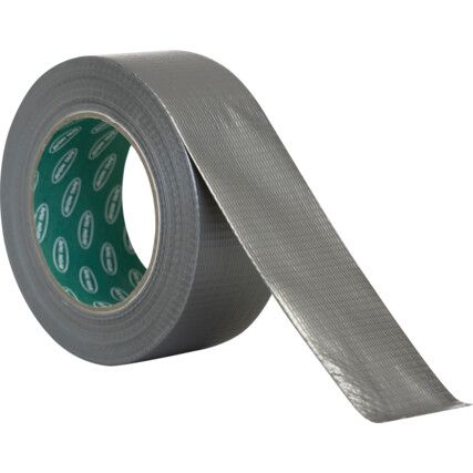 Duct Tape, Polyethylene Coated Cloth, Silver, 50mm x 50m