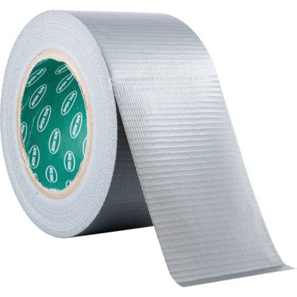 Duct Tape, Polyethylene Coated Cloth, Silver, 75mm x 50m