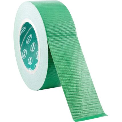 Duct Tape, Waterproof Polyethylene Coated Cloth, Green, 50mm x 50m