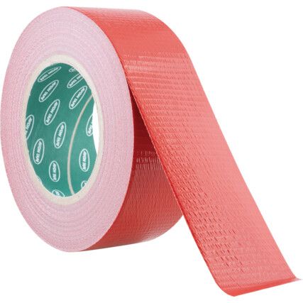 Duct Tape, Waterproof Polyethylene Coated Cloth, Red, 50mm x 50m