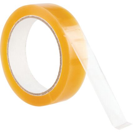 Packaging Tape, Cellulose, Clear, 24mm x 66m