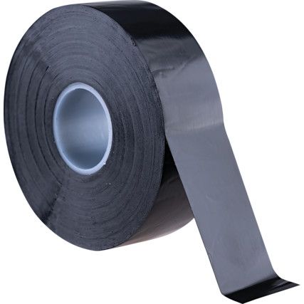 Electrical Tape, PVC, Black, 25mm x 33m, Pack of 1