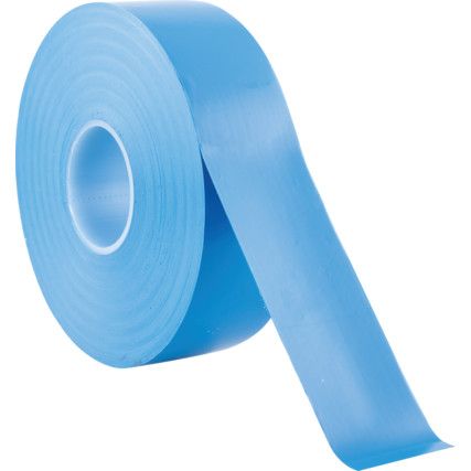 Electrical Tape, PVC, Blue, 25mm x 33m, Pack of 5