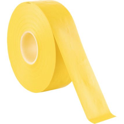 Electrical Tape, PVC, Yellow, 25mm x 33m, Pack of 5