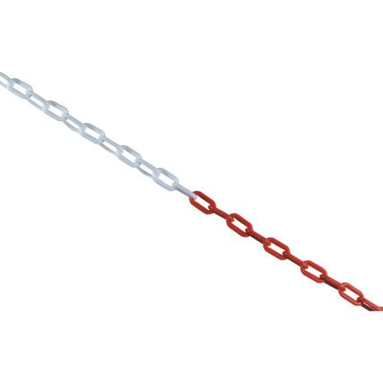 Chain Pack, Polyethylene, Red/White, 6mm x 25m